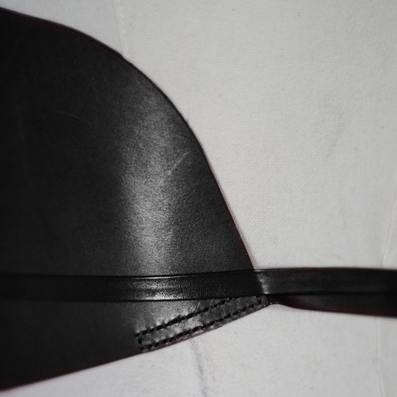 Dehanche Inspired Vachetta Leather Corset Belt with Thin Tie Straps - Picture 14 of 14